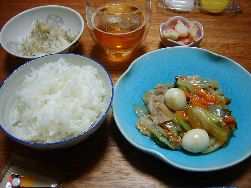 豚肉と野菜のあんかけ