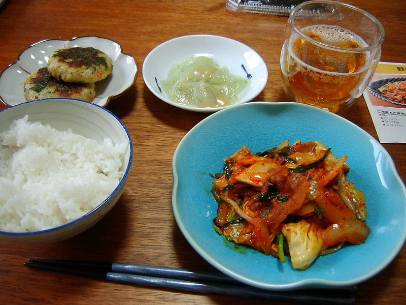 野菜たっぷり豚キムチ炒め