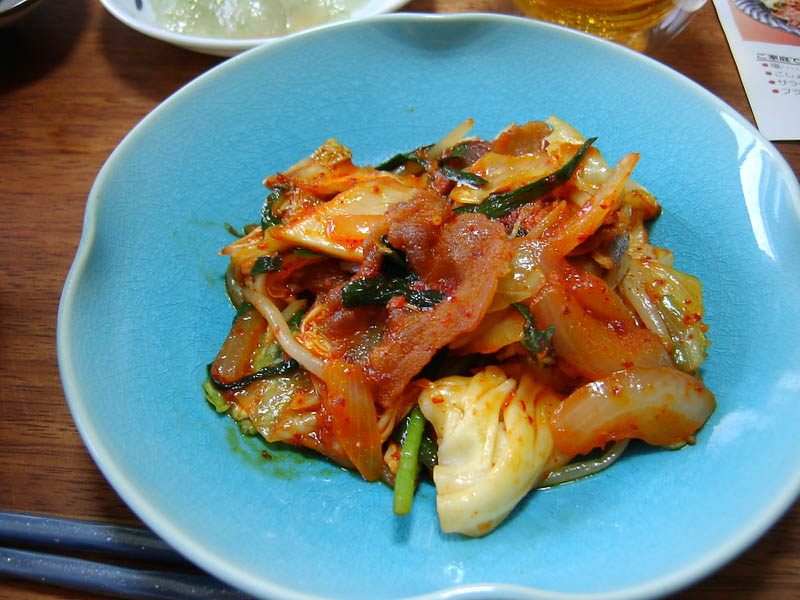 野菜たっぷり豚キムチ炒め