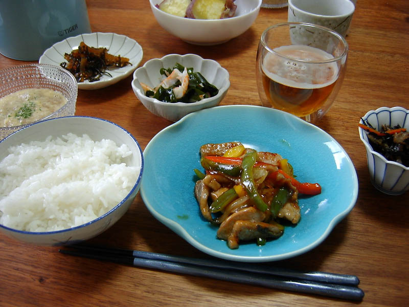 豚ヒレとカラフル野菜の甘酢炒め