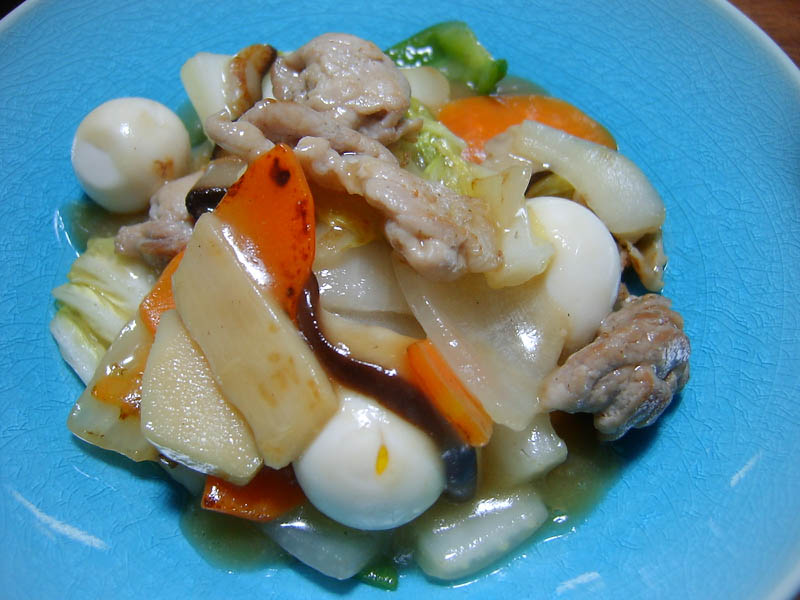 うずら入り八宝菜