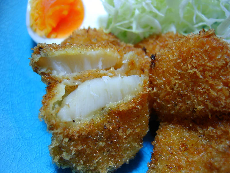 帆立貝柱のフライ