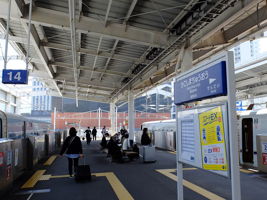 鹿児島中央駅着
