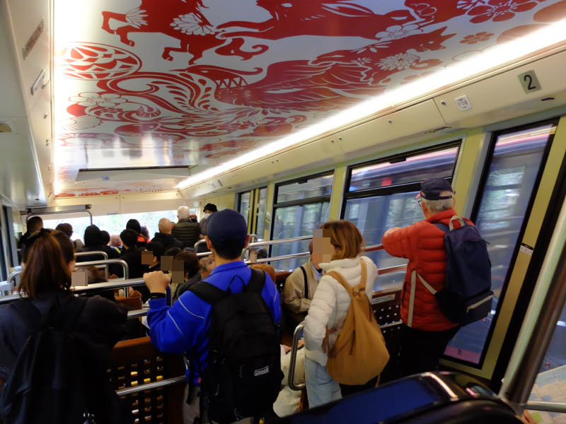 ケーブルカーで極楽橋駅へ