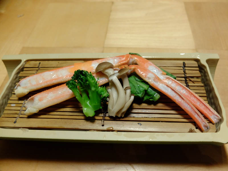 ホテルの旬の蟹会席料理