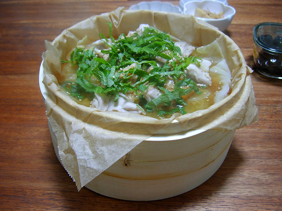 ほっとやさしい鶏キャベツ蒸し