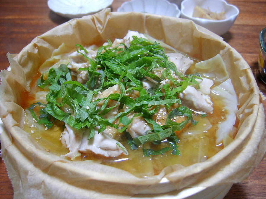 ほっとやさしい鶏キャベツ蒸し