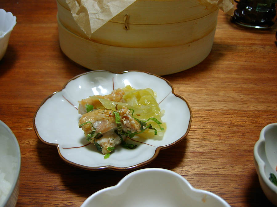 ほっとやさしい鶏キャベツ蒸し