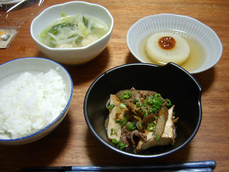 牛肉と厚揚げのしぐれ煮