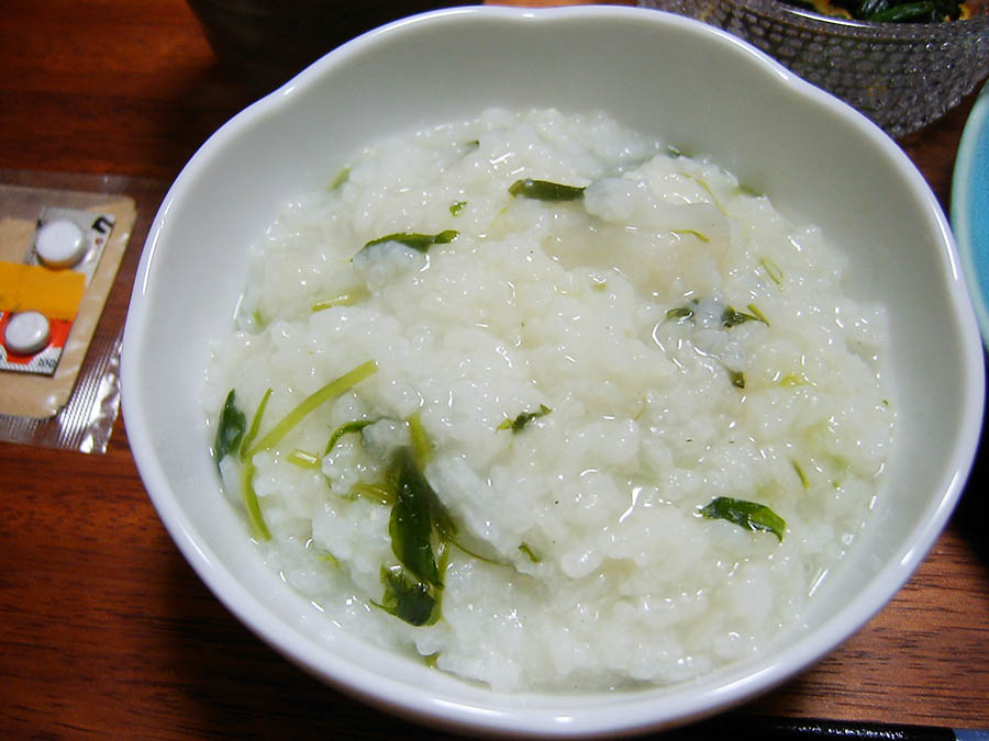 七草がゆと酢豚