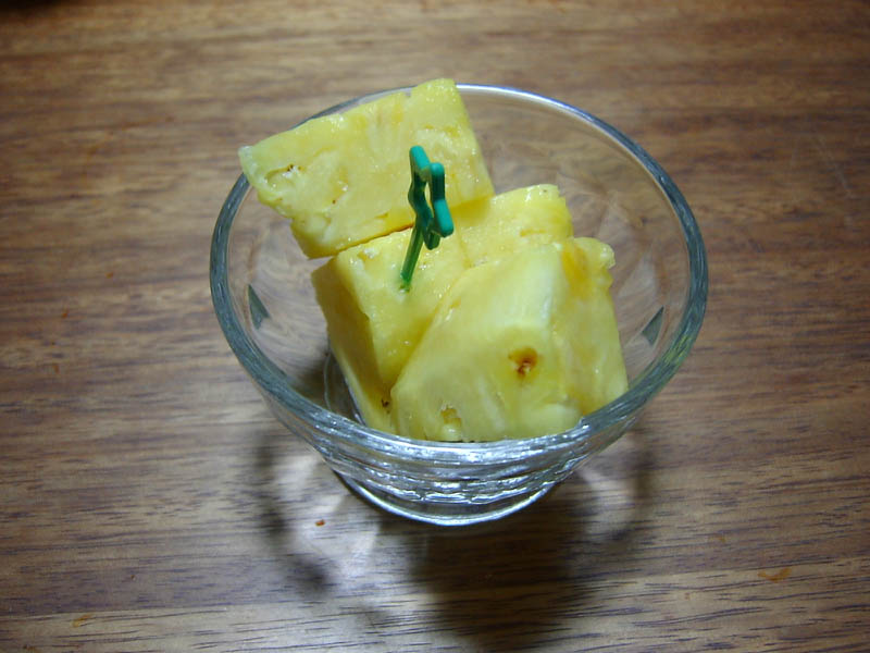 ホタテのフライとお造り