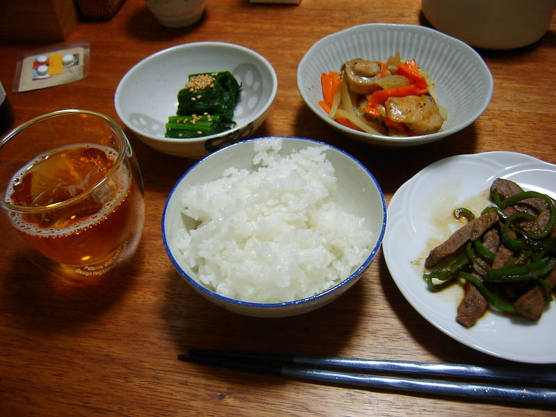 ピーマンと牛肉炒め