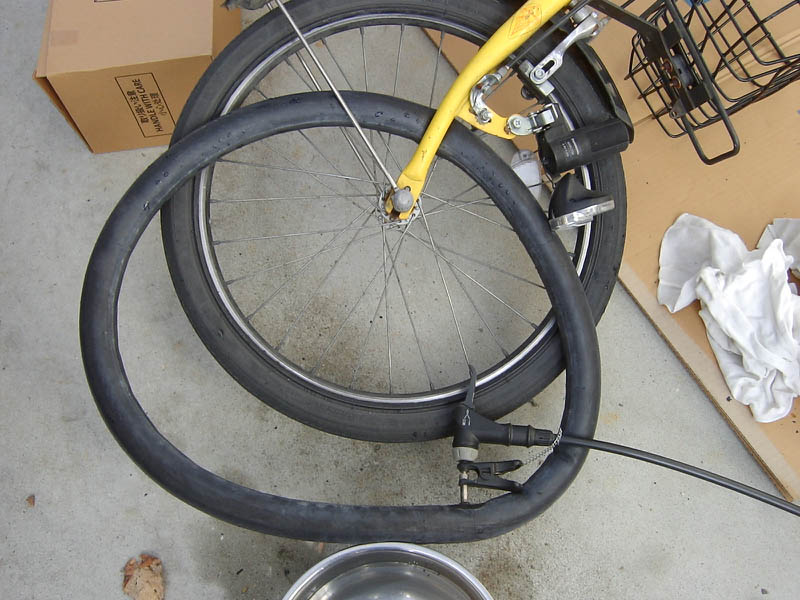 自転車のパンク修理