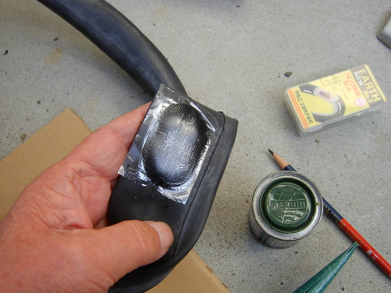 自転車のパンク修理