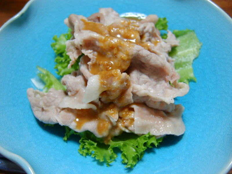 豚肉の冷しゃぶ
