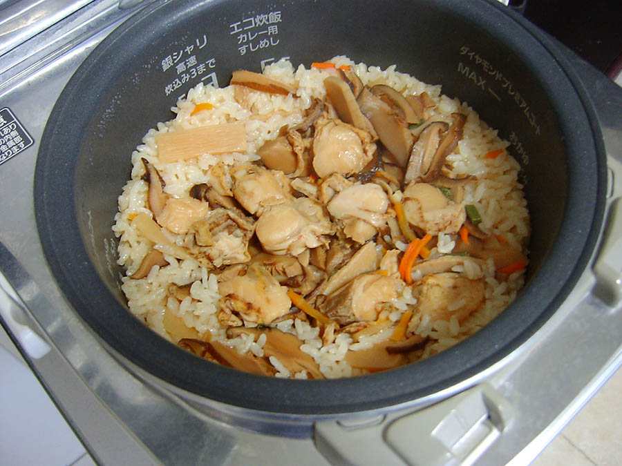 ホタテの炊き込みご飯