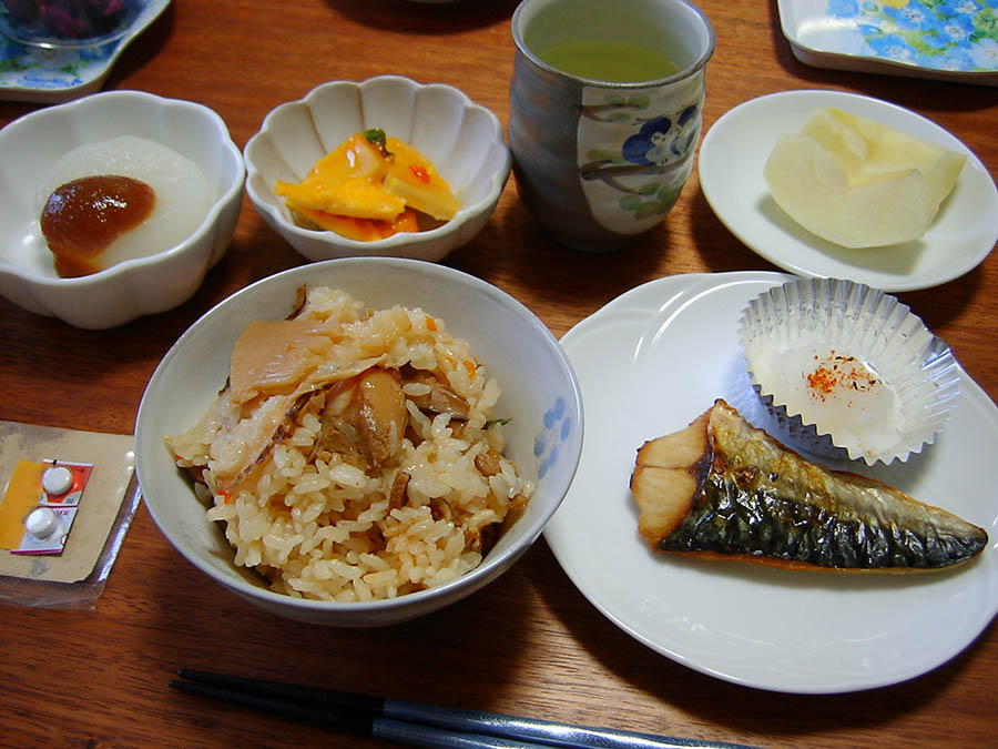 ホタテの炊き込みご飯