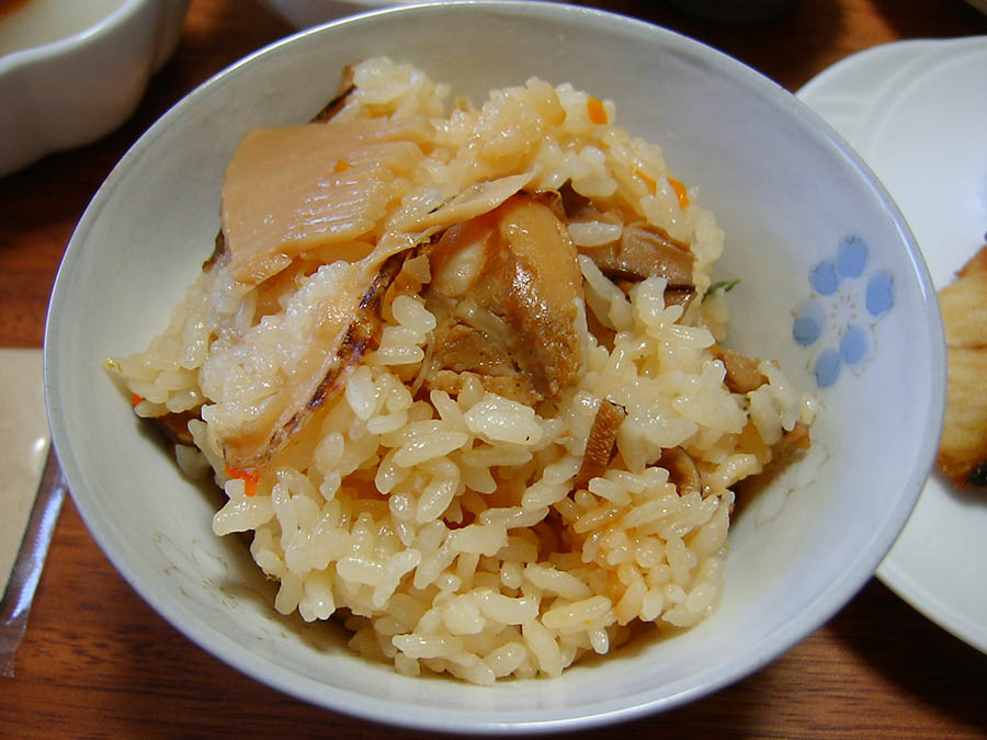 ホタテの炊き込みご飯