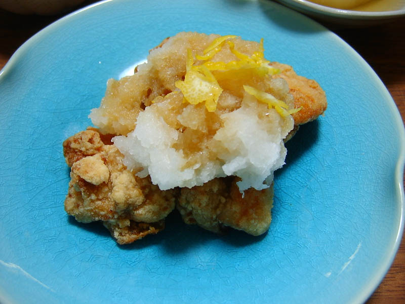 鶏肉の唐揚げのみぞれがけ