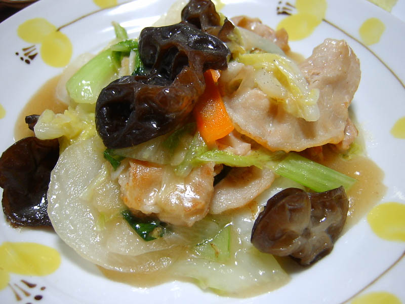 豚肉と5種野菜の中華あん