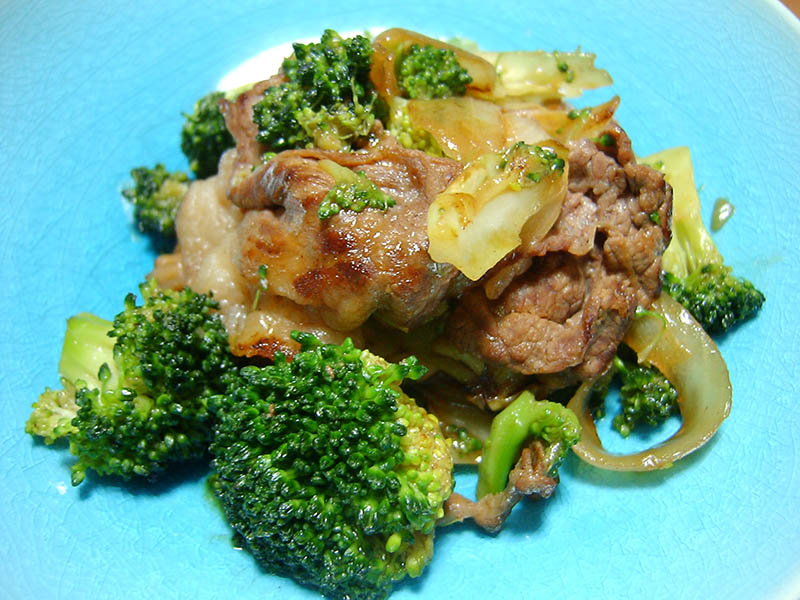 牛肉とブロッコリーのオイスター炒め