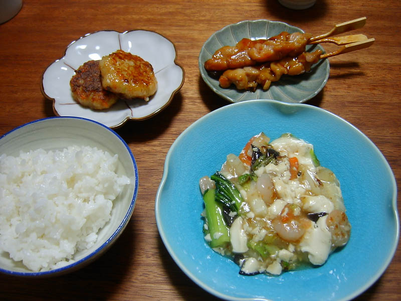 豆腐と海老の八宝菜