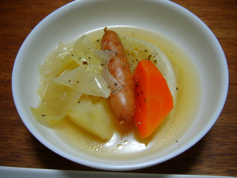 ブリの照り焼きとポトフ