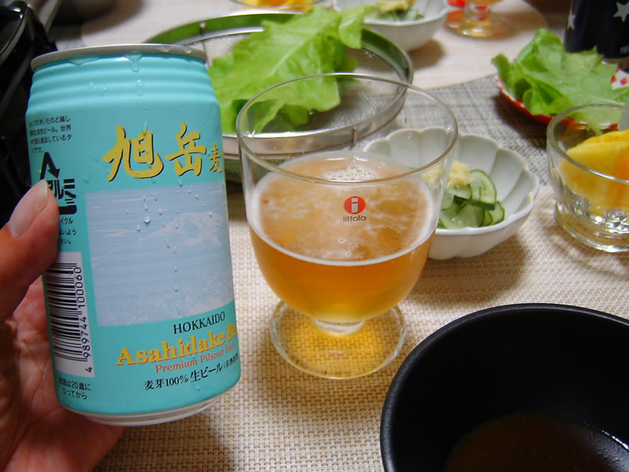 旭岳ビールと焼肉