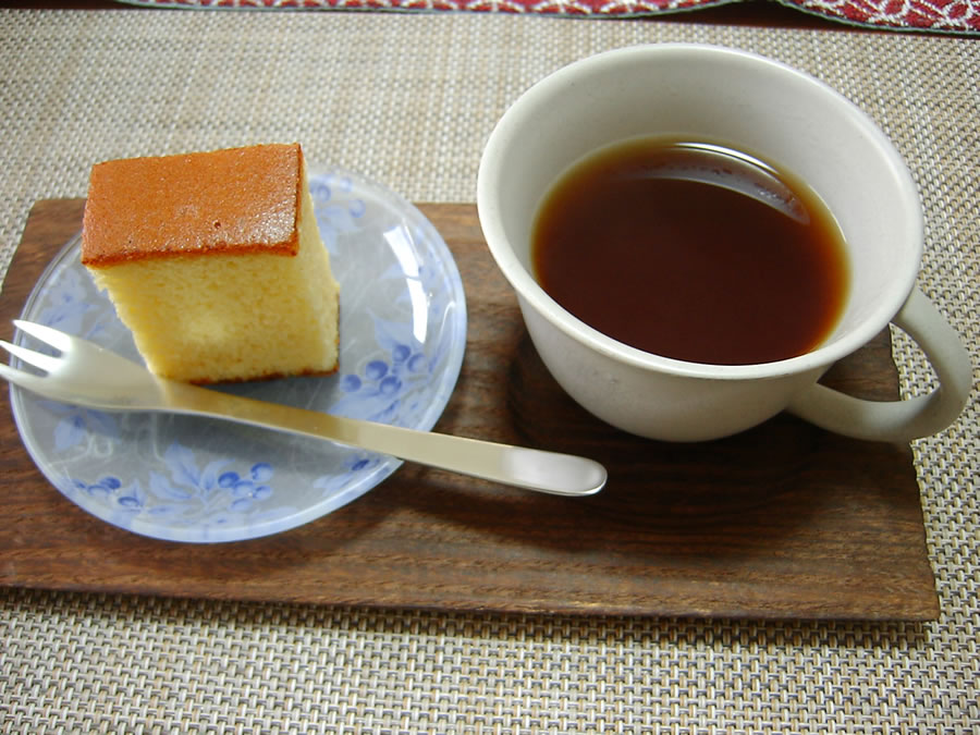 カステラとコーヒー