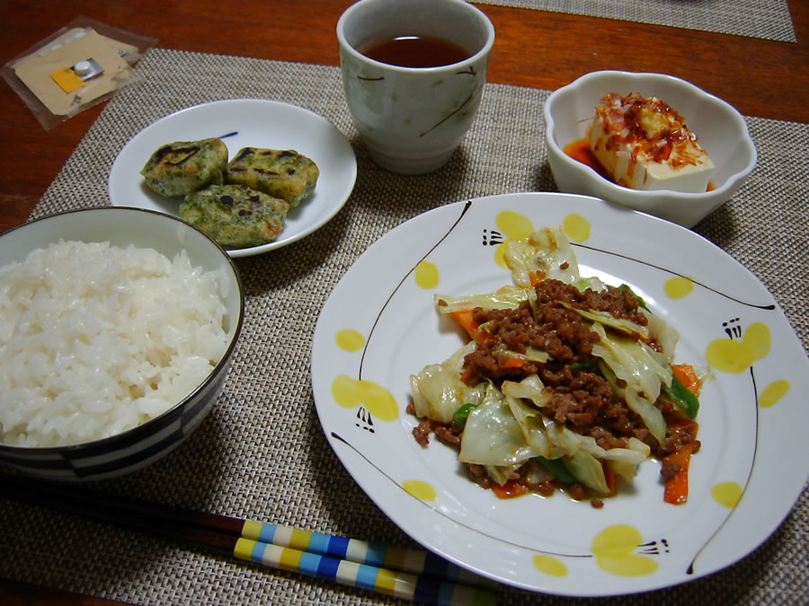 キャベツの肉みそ炒め