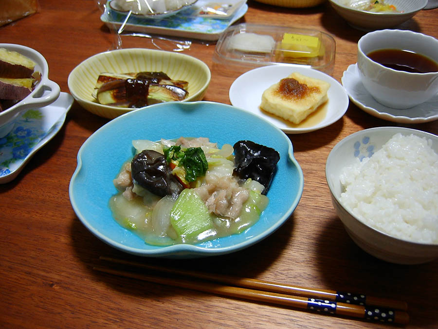 豚肉と5種野菜の中華あん