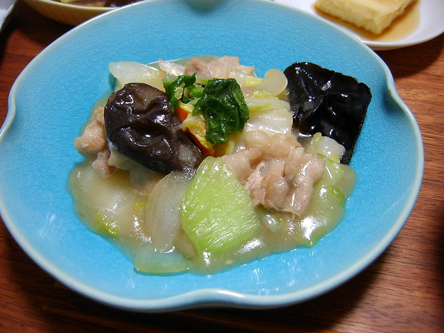 豚肉と5種野菜の中華あん