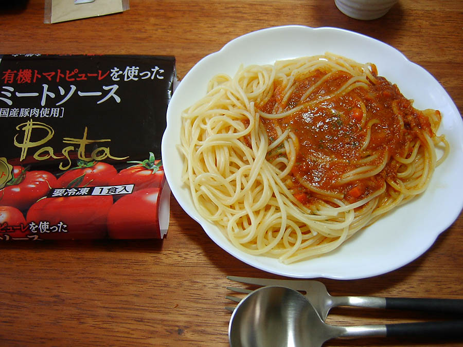 ミートソースパスタ