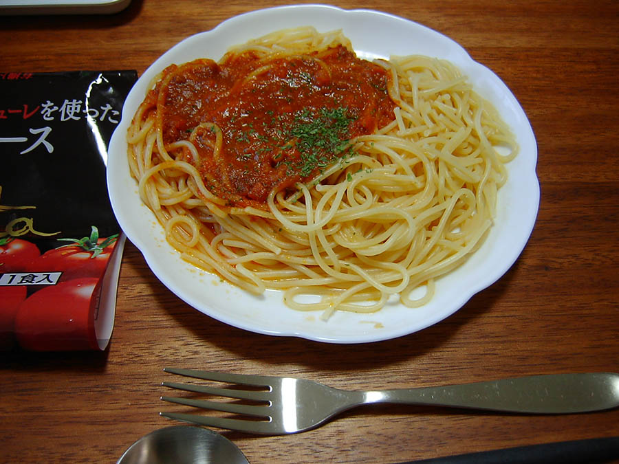 ミートソースパスタ