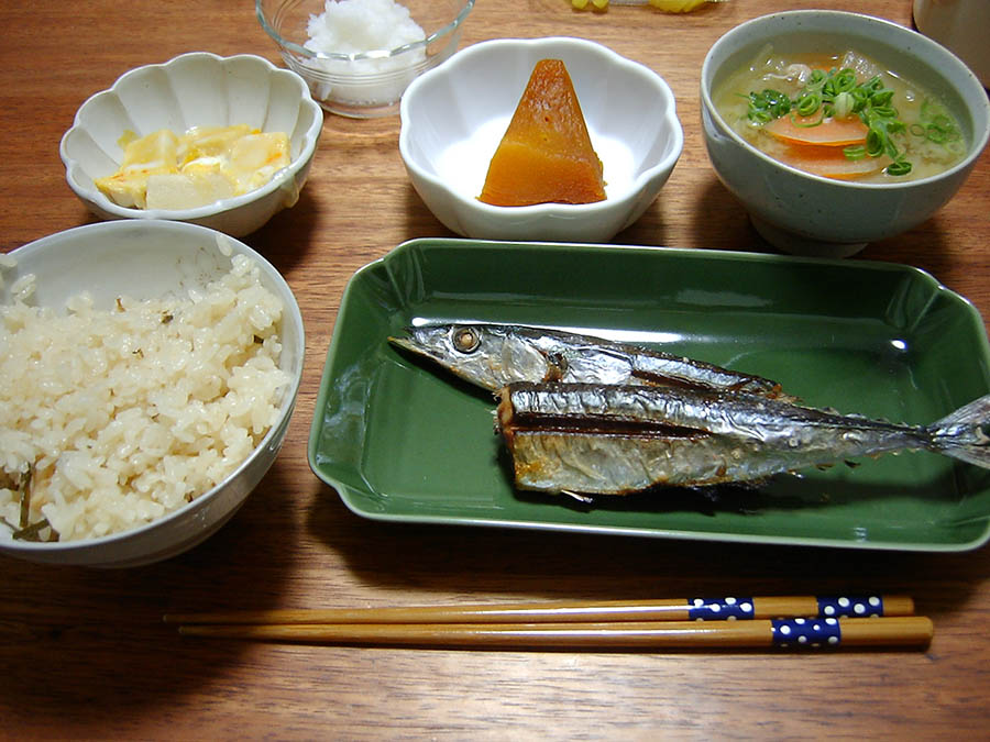 サンマの塩焼き