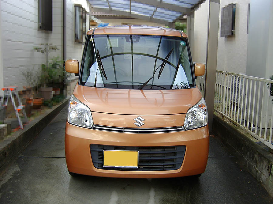 スペーシアの洗車