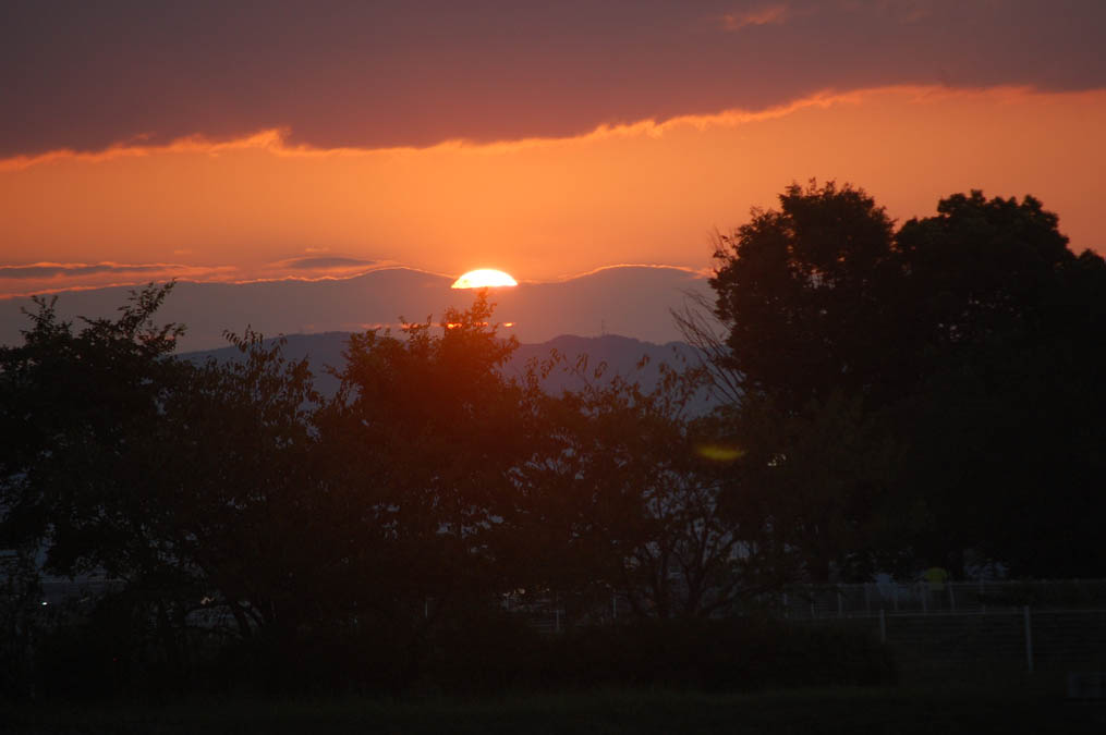 夕日